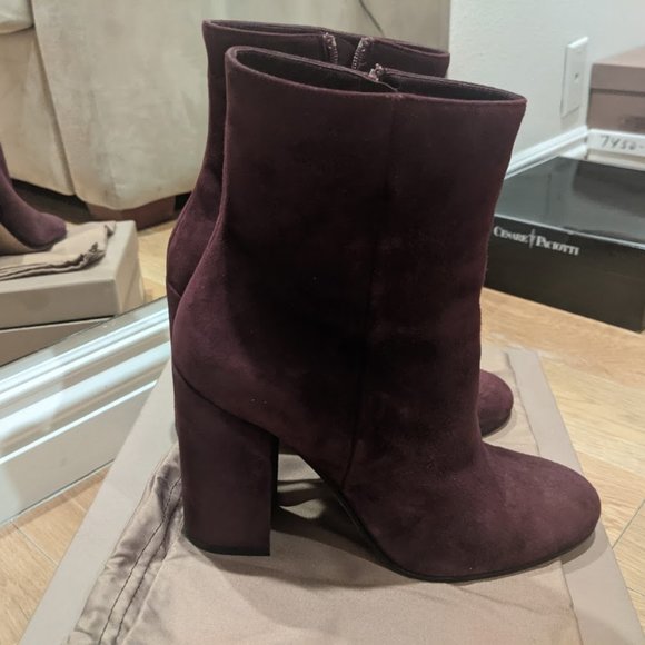 GIANVITO ROSSI Rolling 85 Suede Ankle Boots - Picture 3 of 6
